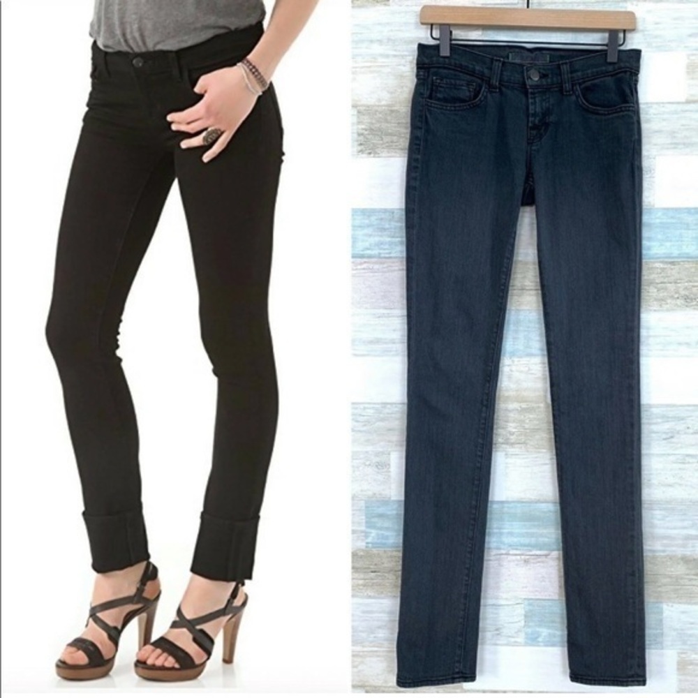 J. Brand 912 pencil skinny leg low rise faded black